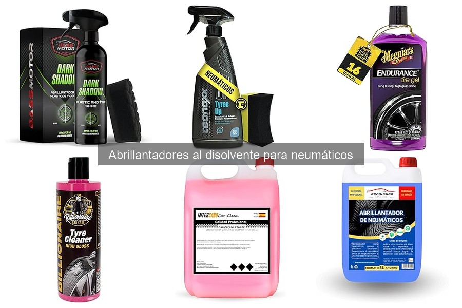 Alternativas a Abrillantadores al Disolvente para Neumáticos