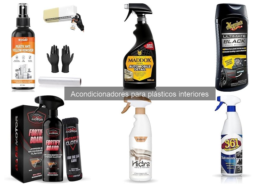 Alternativas a acondicionadores para plásticos interiores