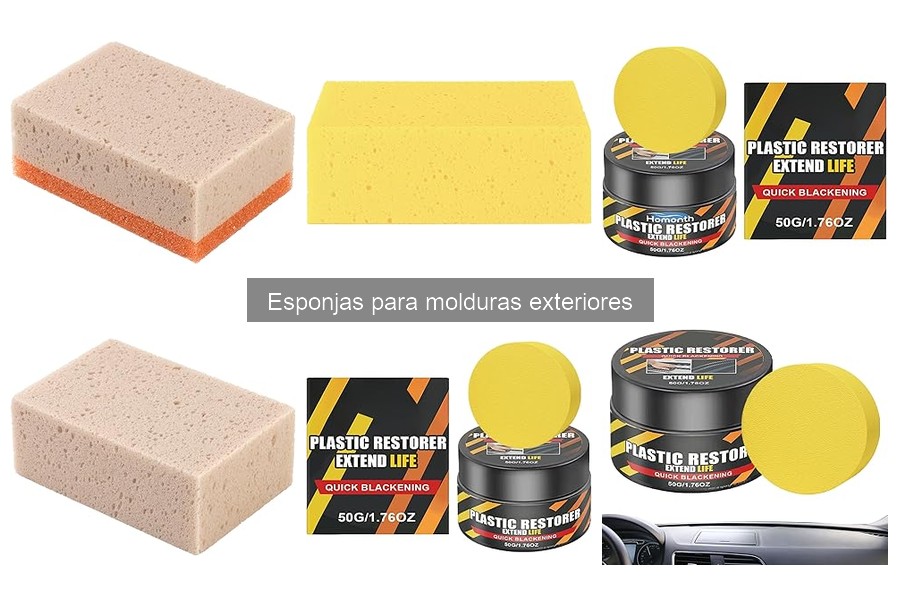 Alternativas a esponjas para molduras exteriores de coche
