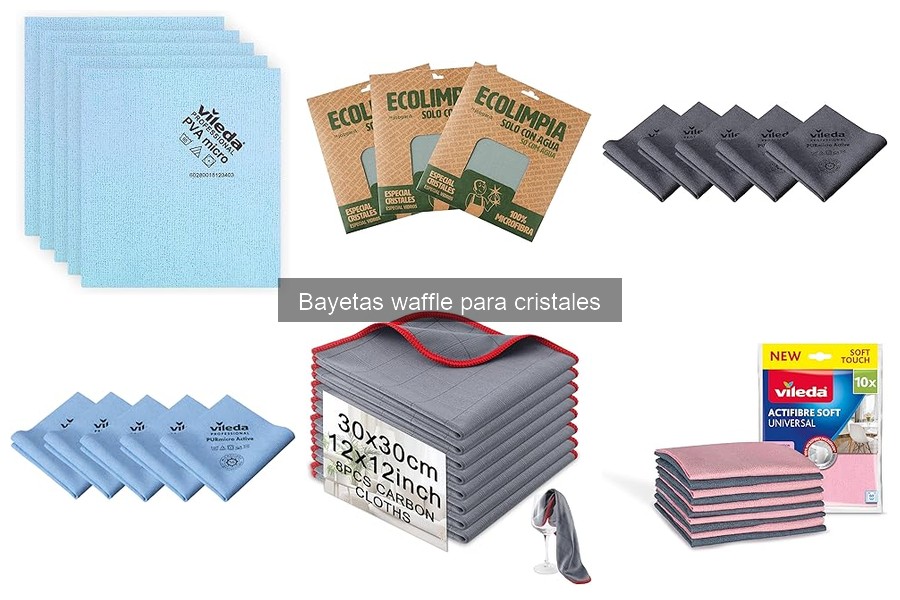 Alternativas a las bayetas waffle para limpiar cristales