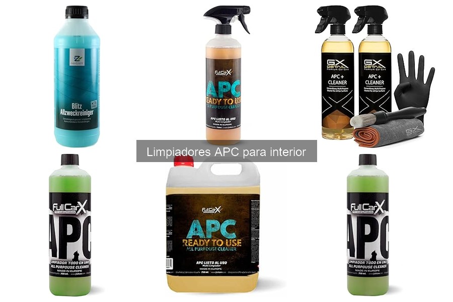 Alternativas a Limpiadores APC para Interior del Coche