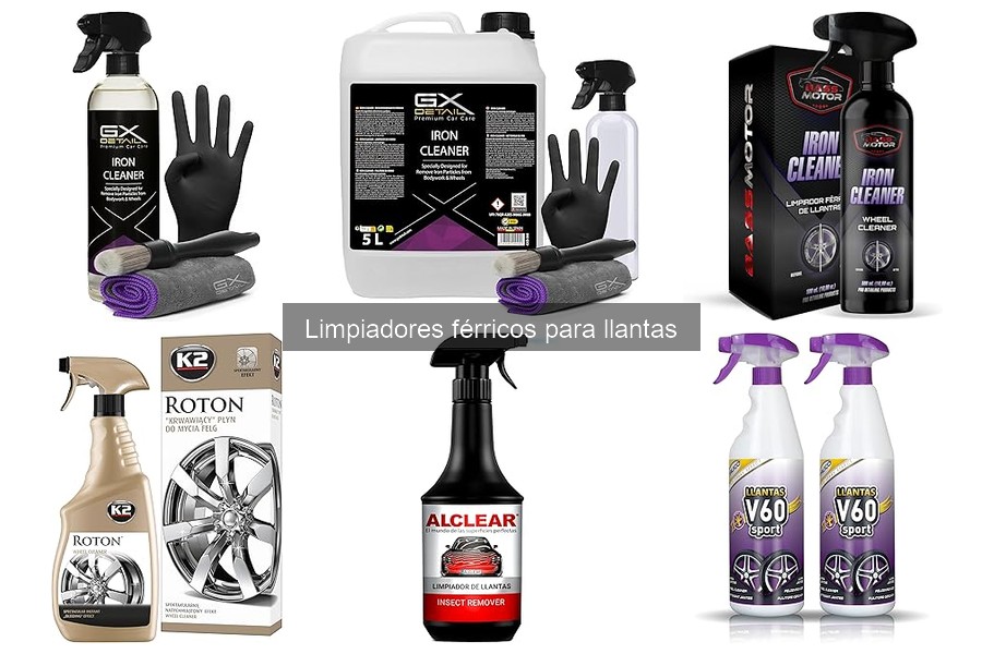 Alternativas a limpiadores férricos para llantas: opciones efectivas