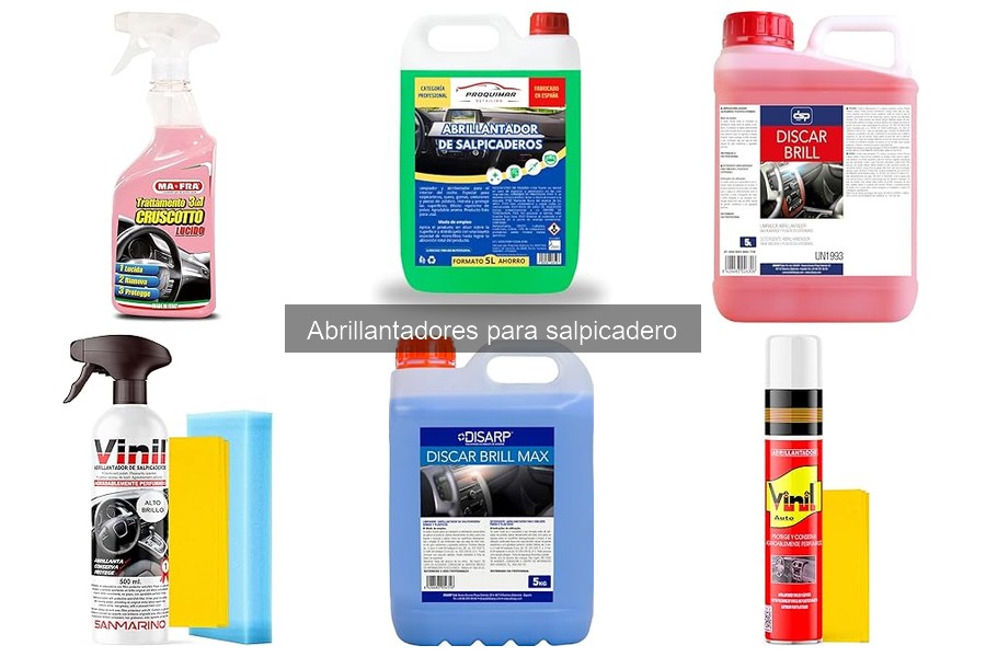 Alternativas a los abrillantadores para salpicadero del coche