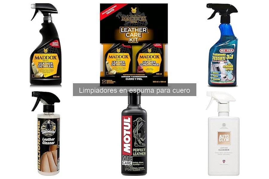 Alternativas a los limpiadores en espuma para cuero