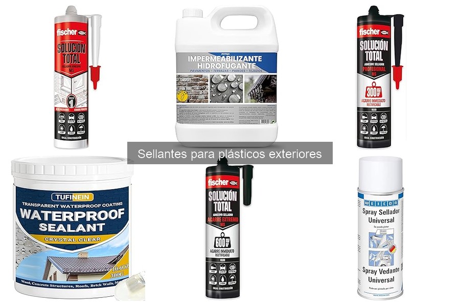Alternativas a sellantes para plásticos exteriores