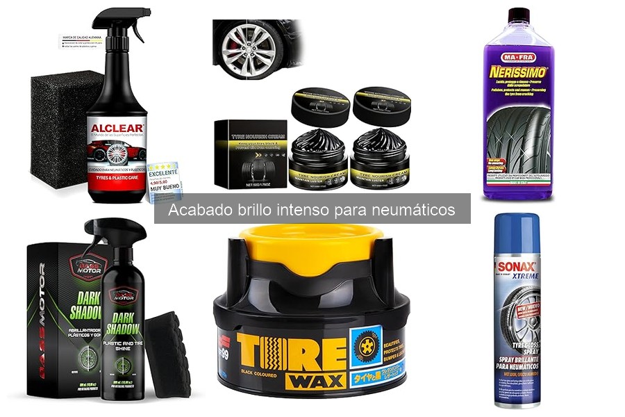 Alternativas al acabado brillo intenso para neumáticos