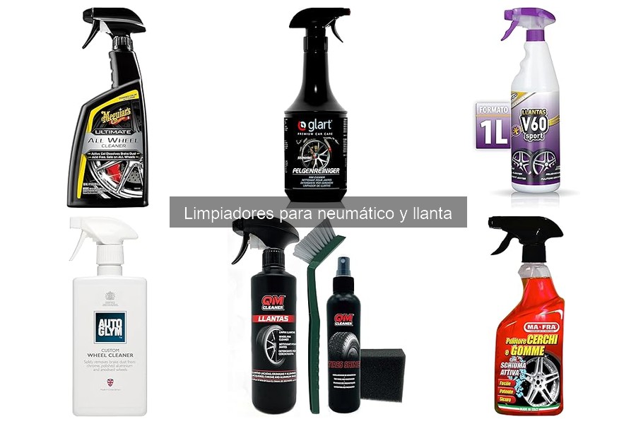 Alternativas caseras a limpiadores de neumáticos y llantas