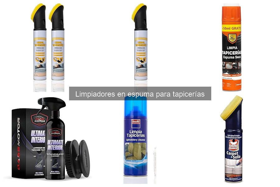 Alternativas efectivas a limpiadores en espuma para tapicerías