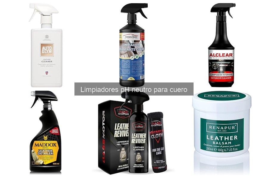 Alternativas efectivas a limpiadores pH neutro para cuero