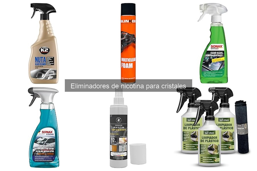 ** Alternativas efectivas a los eliminadores de nicotina para cristales