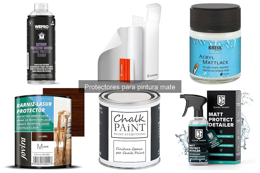 Alternativas efectivas a los protectores para pintura mate