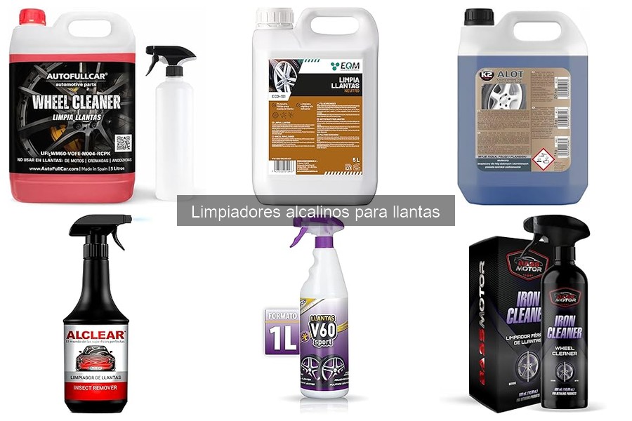 Alternativas seguras a limpiadores alcalinos para llantas