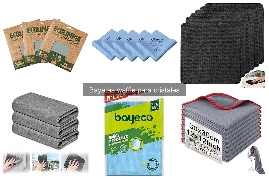 Bayetas waffle para cristales: usos y recomendaciones