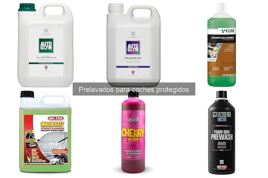 Cómo aplicar un prelavado en coches protegidos