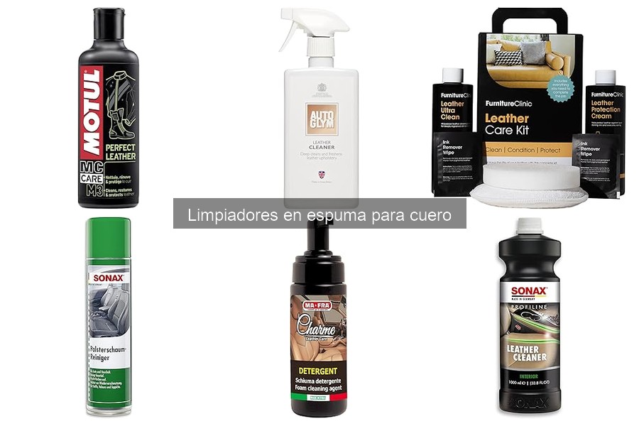 Cómo cuidar el cuero tras usar limpiadores en espuma