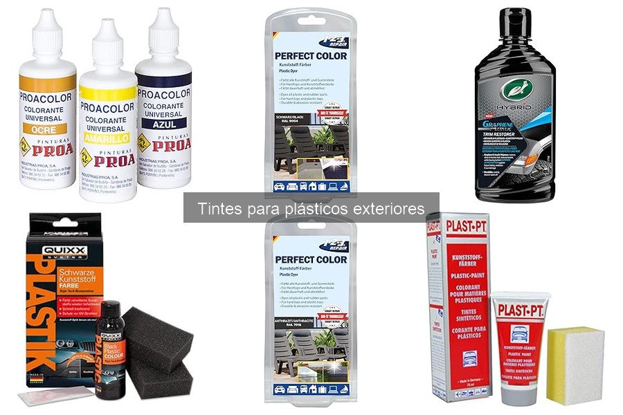 Cómo elegir el mejor tinte para plásticos exteriores