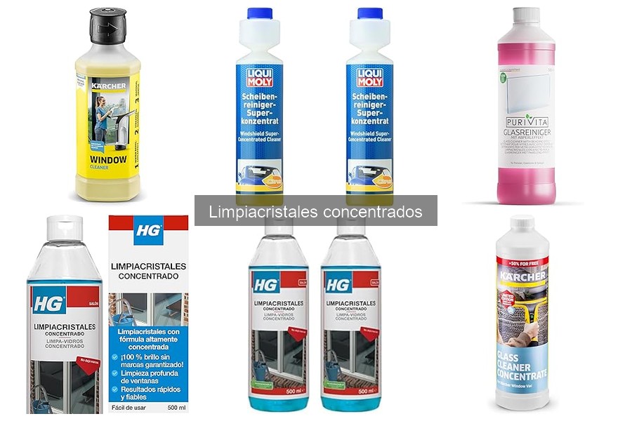 Cómo limpiar cristales de coche con limpiacristales concentrados