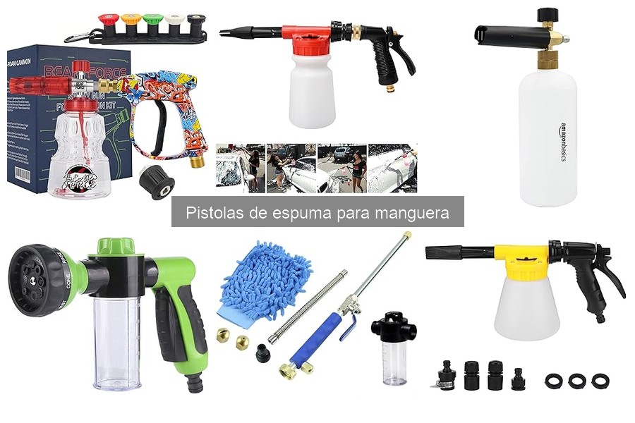 Cómo usar correctamente una pistola de espuma para manguera