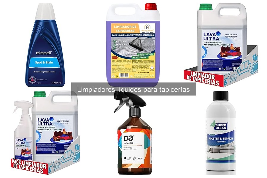 Cómo usar limpiadores líquidos para tapicerías de forma eficaz