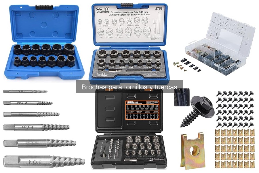 Cómo utilizar brochas para tornillos y tuercas correctamente