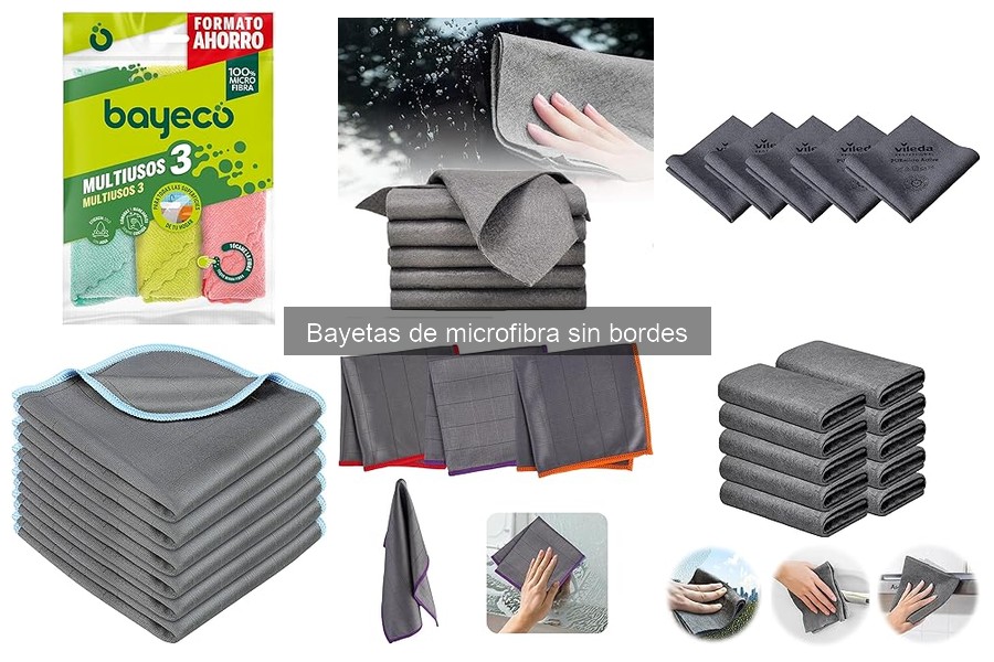 Comparativa: Bayetas de Microfibra con y sin Bordes