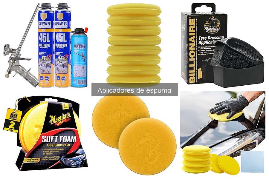 Comparativa de aplicadores de espuma para el cuidado del coche