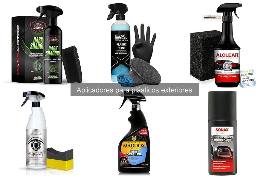 Comparativa de aplicadores para plásticos exteriores