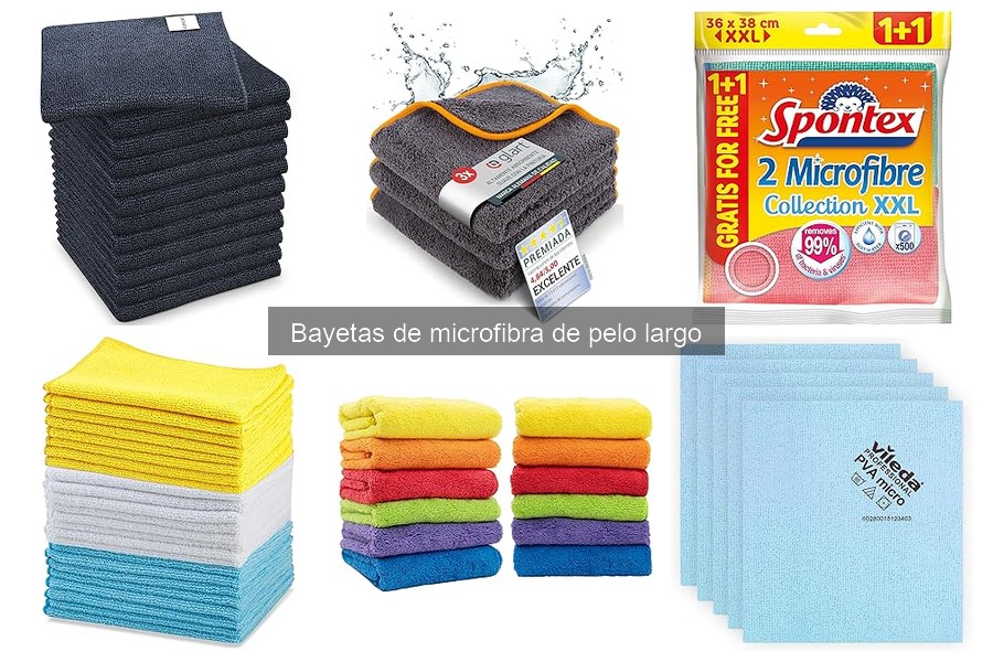 Comparativa de Bayetas de Microfibra de Pelo Largo