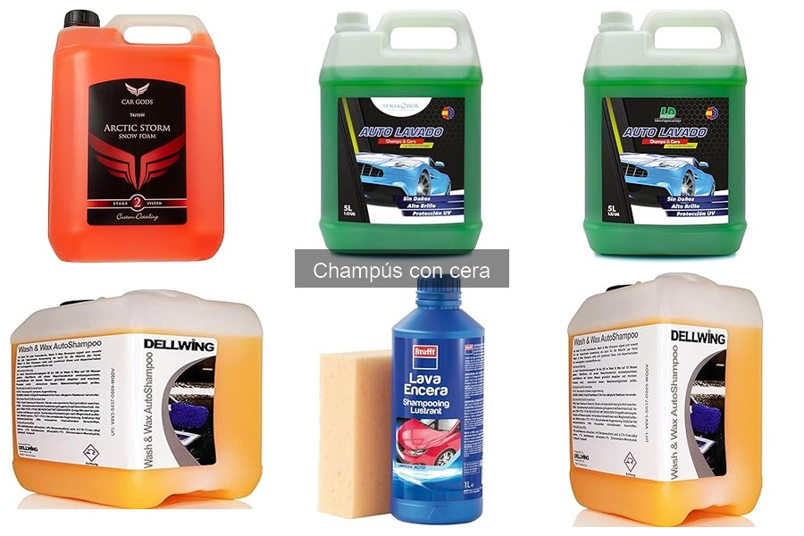 Comparativa de Champús con Cera para Coche: Precios y Marcas