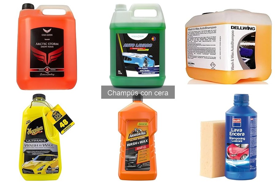 Comparativa de Champús con Cera para Pinturas de Coche