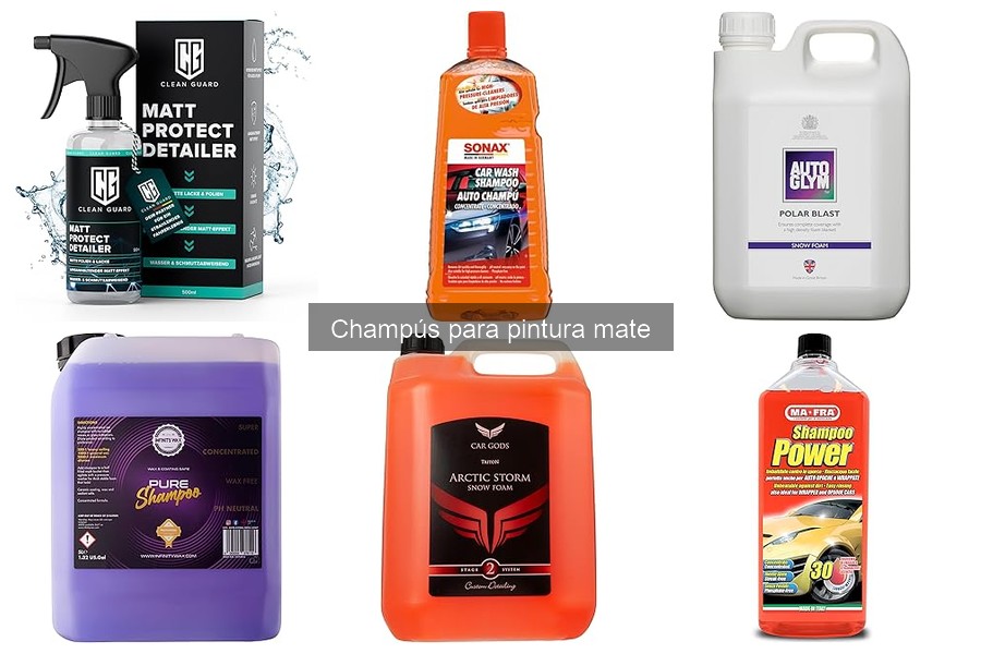 Comparativa de champús para pintura mate: calidad y precio