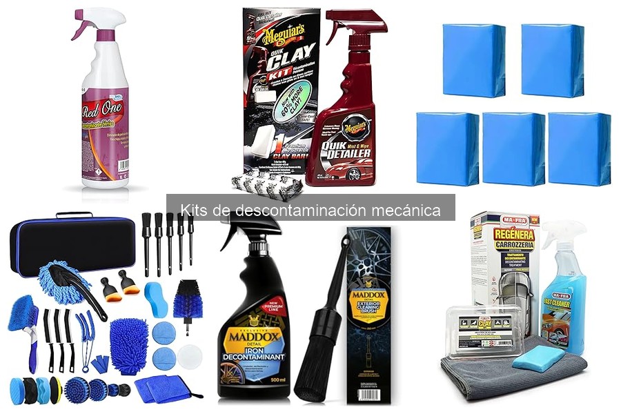 Comparativa de kits de descontaminación mecánica para coches