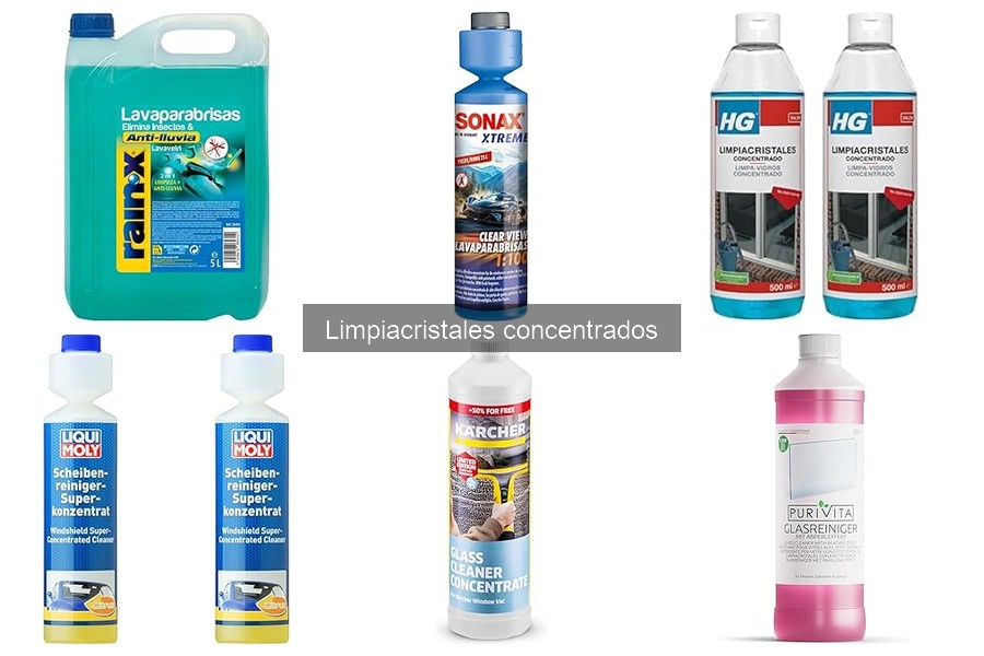 Comparativa de Limpiacristales Concentrados Más Vendidos