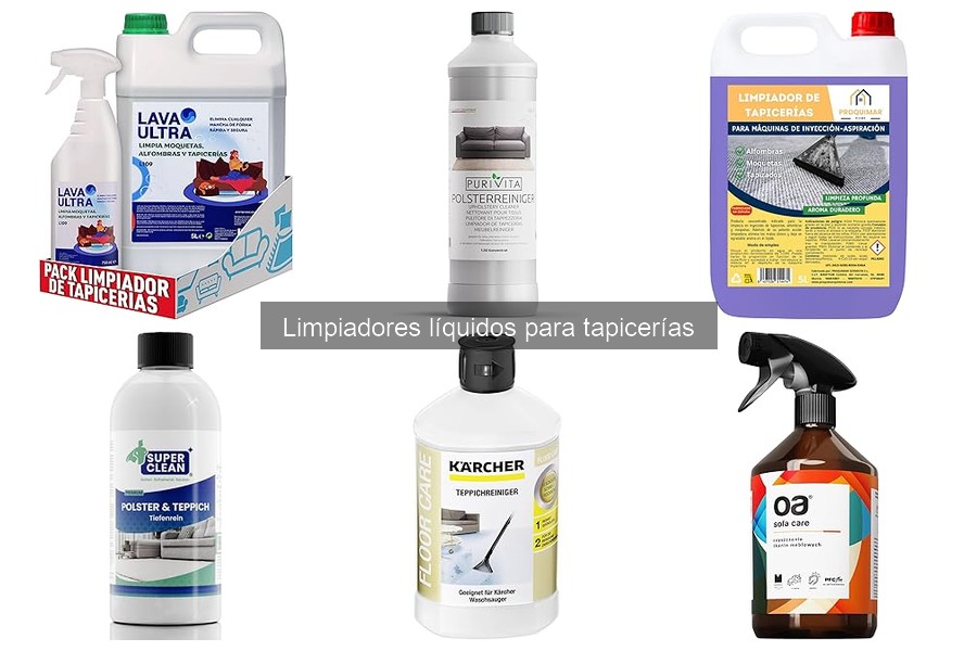 Comparativa de Limpiadores Líquidos para Tapicerías