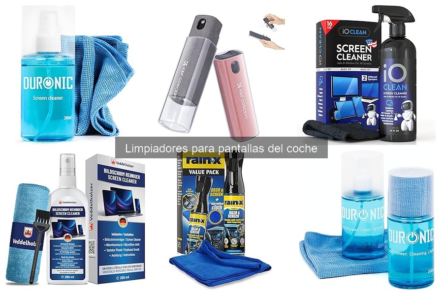 Comparativa de Limpiadores para Pantallas del Coche