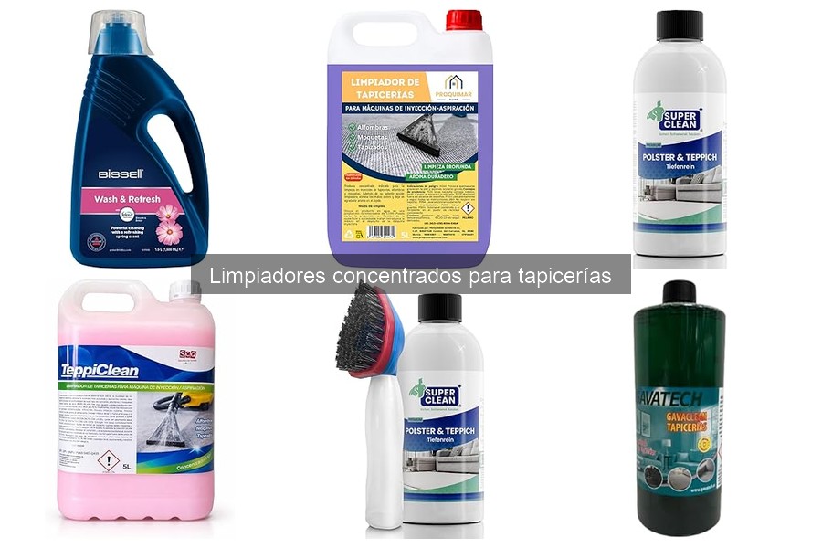 Comparativa de los Mejores Limpiadores Concentrados para Tapicerías