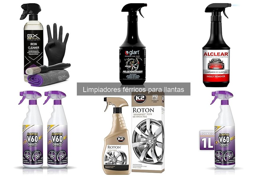 Comparativa de los Mejores Limpiadores Férricos para Llantas