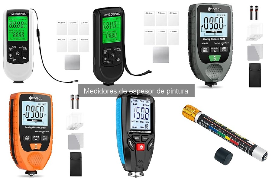 Comparativa de Medidores de Espesor de Pintura para Profesionales