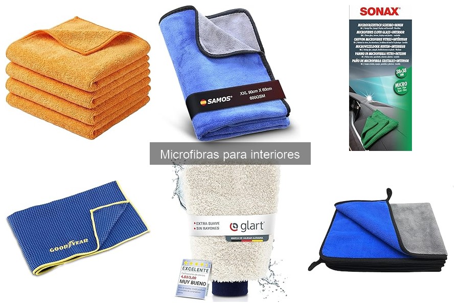 Comparativa de microfibras para interiores de coches
