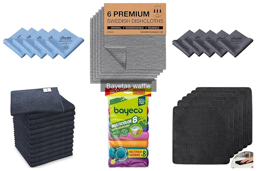 Comparativa de precios de bayetas waffle en tiendas online