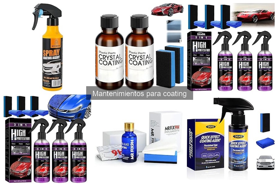Comparativa de productos para mantener coatings de coche