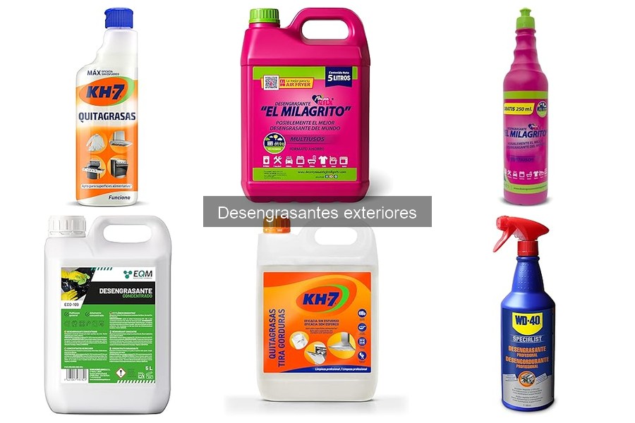 Comparativa: Desengrasantes ecológicos vs. convencionales