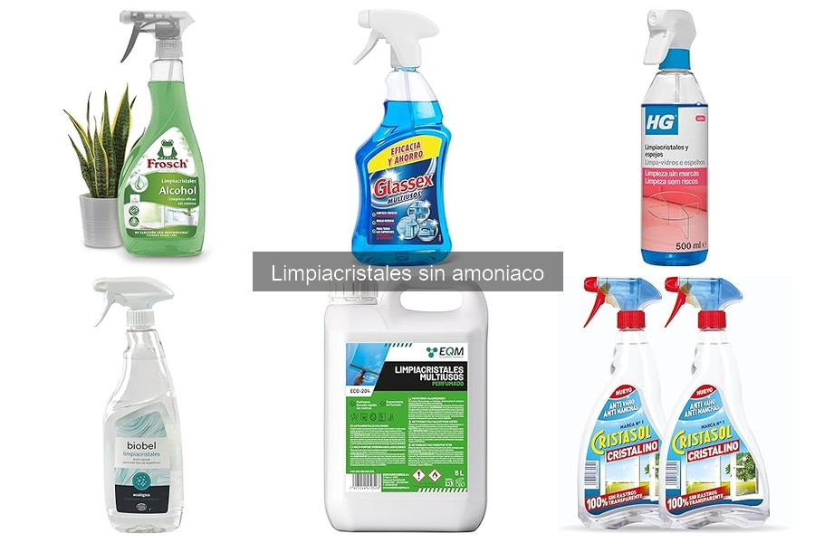 Comparativa: Limpiacristales con vs. sin Amoniaco