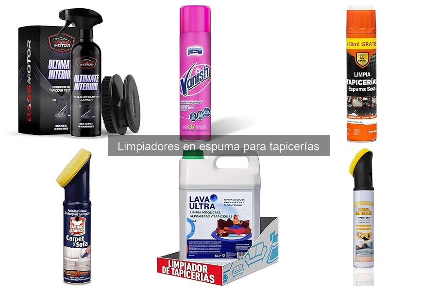 Comparativa: Limpiadores en espuma vs líquidos para tapicerías