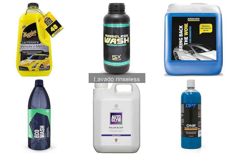 Costo promedio de productos para lavado rinseless