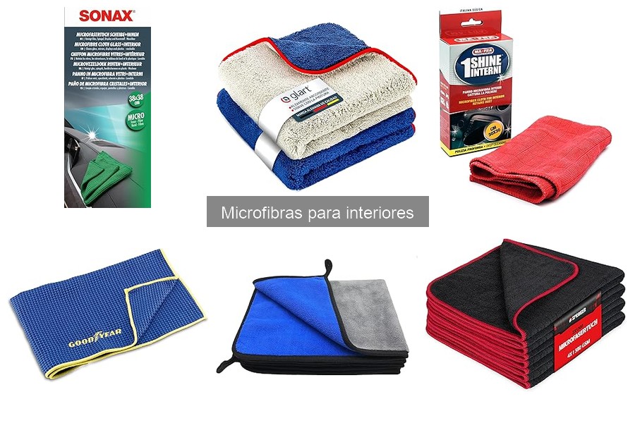 ¿Cuántas microfibras necesito para limpiar el interior del coche?
