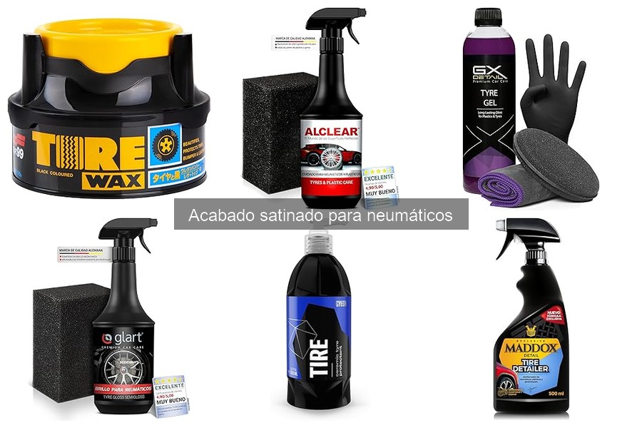 ¿Cuánto dura el acabado satinado en neumáticos?