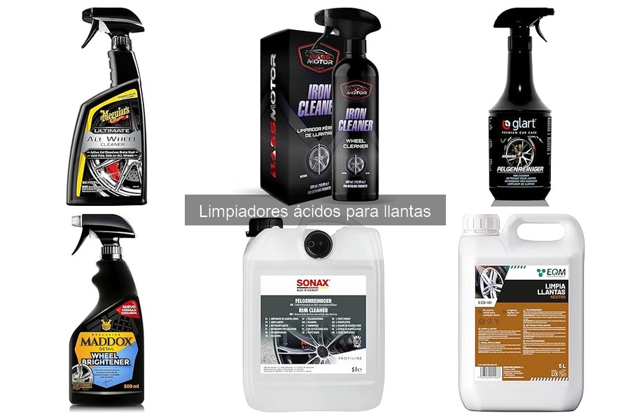 Diferencias entre limpiadores ácidos y alcalinos para llantas
