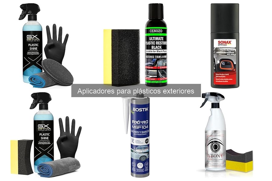 Dónde comprar aplicadores para plásticos exteriores del coche