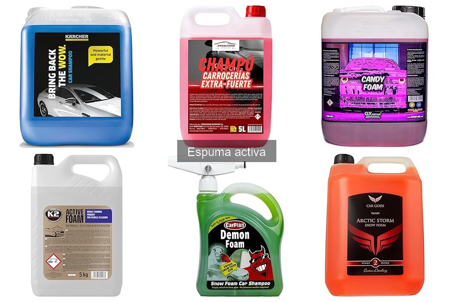 Dónde comprar espuma activa para coches: tiendas y precios